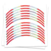 Fits 17'' Rim Silver Holographic Wheel Stickers J06 Rim Skin Decal Strip