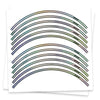 Fits 17 inch Rim Rainbow Holographic Wheel Stickers J07 Rim Skin Decal Strip