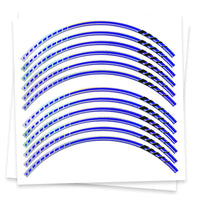 Fits 17'' Rim Chrome Holographic Wheel Stickers J08 Rim Skin Decal Strip