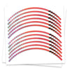 Fits 17'' Rim Chrome Holographic Wheel Stickers J08 Rim Skin Decal Strip