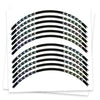 Fits 17 inch Rim Rainbow Holographic Wheel Stickers J10 Rim Skin Decal Strip