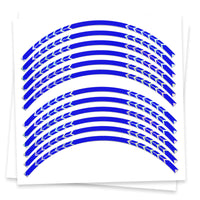 Fits 17 inch Rim Rainbow Holographic Wheel Stickers J10 Rim Skin Decal Strip