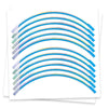 Fits 17'' Rim Silver Holographic Wheel Stickers J11 Rim Skin Decal Strip