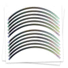 Purple Chrome Holographic Wheel Stickers J12 Rim Skin Decal Strip