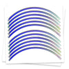 Purple Chrome Holographic Wheel Stickers J12 Rim Skin Decal Strip