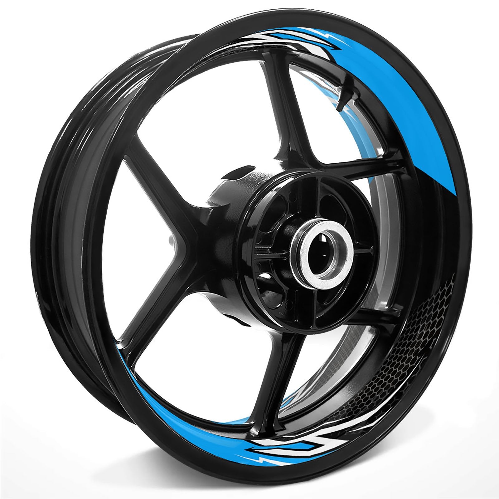 Lightning Flash Pattern Inner Rim Decal Sticker Tape For 17 inch Black Rim - MC Motoparts