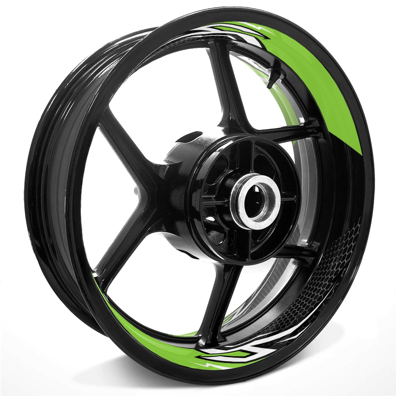 Lightning Flash Pattern Inner Rim Decal Sticker Tape For 17 inch Black Rim - MC Motoparts