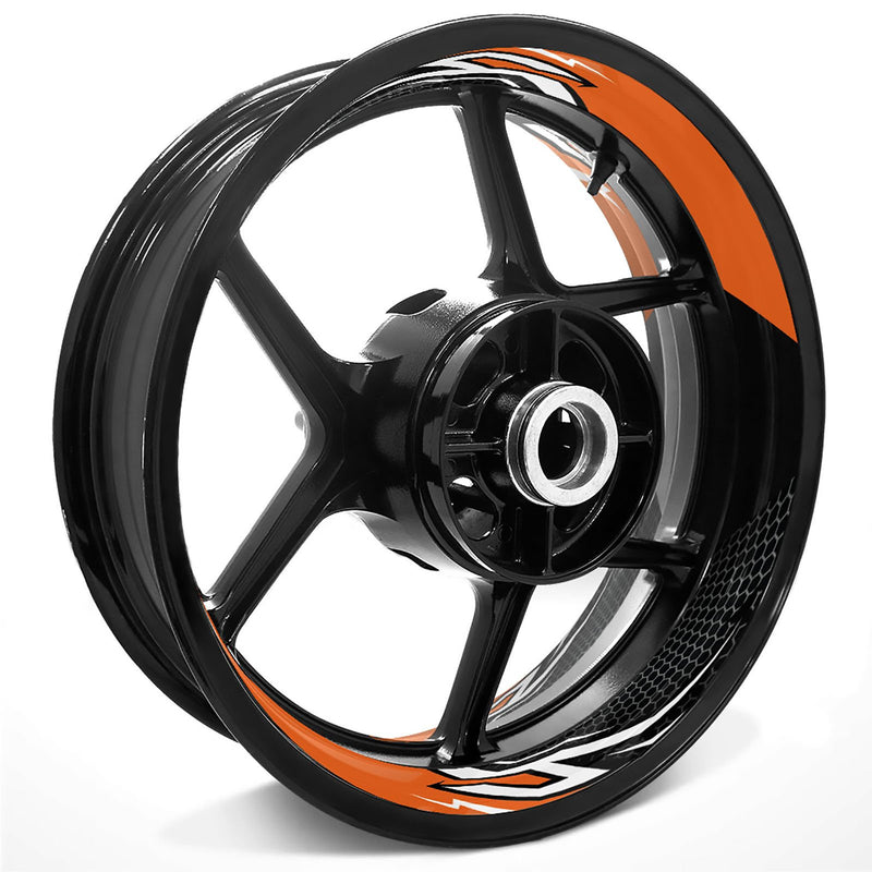 Lightning Flash Pattern Inner Rim Decal Sticker Tape For 17 inch Black Rim - MC Motoparts