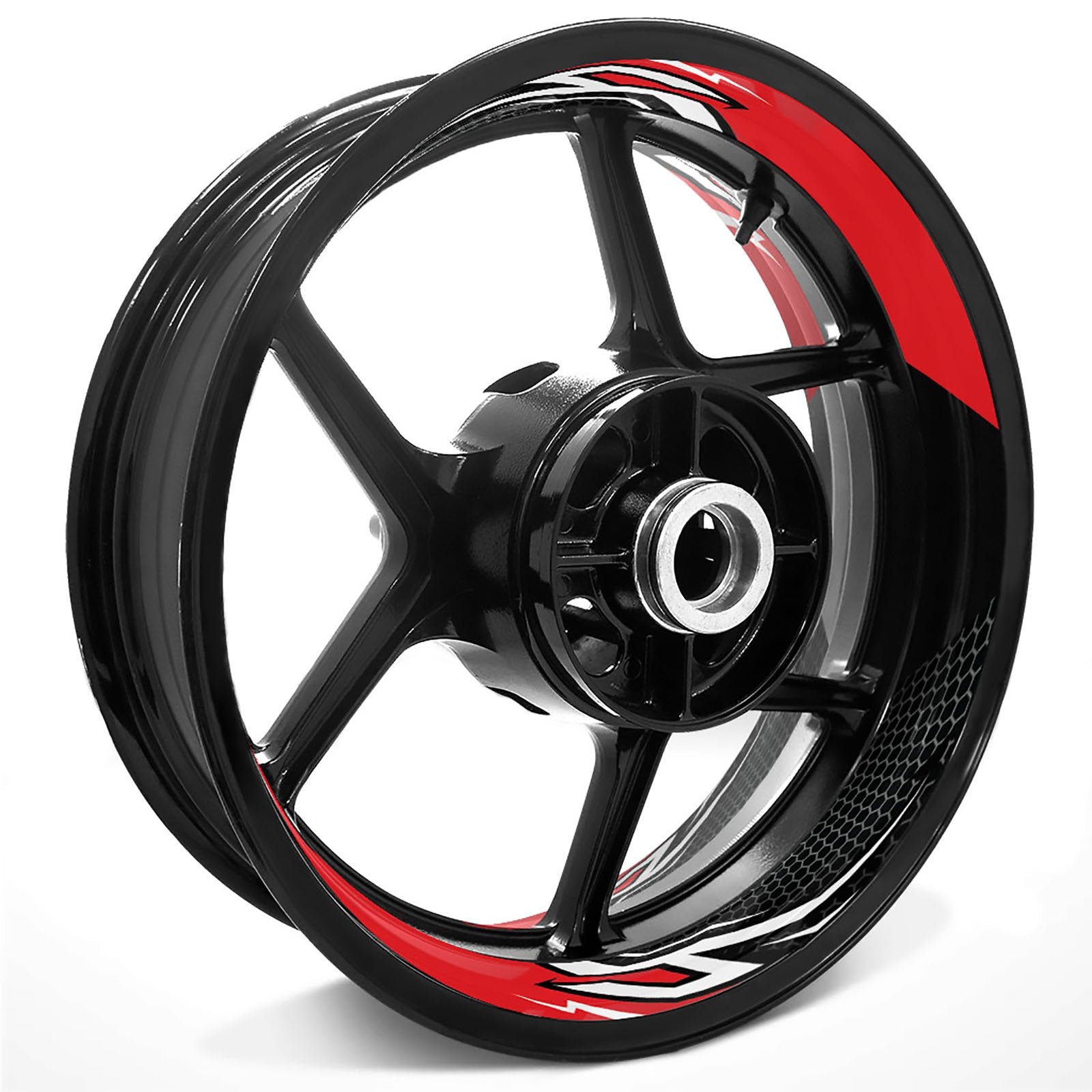 Lightning Flash Pattern Inner Rim Decal Sticker Tape For 17 inch Black Rim - MC Motoparts