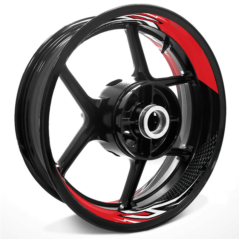 Lightning Flash Pattern Inner Rim Decal Sticker Tape For 17 inch Black Rim - MC Motoparts