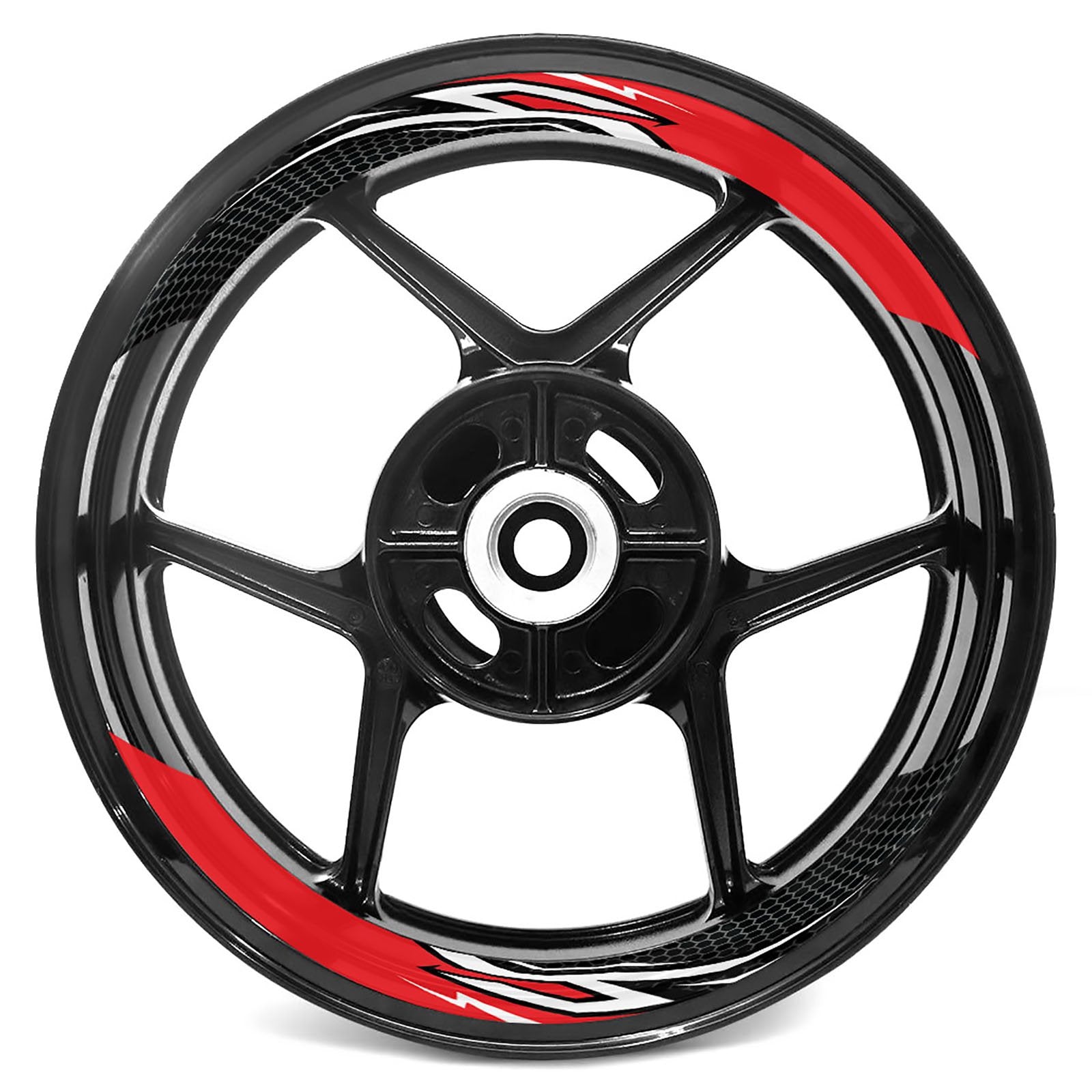 Lightning Flash Pattern Inner Rim Decal Sticker Tape For 17 inch Black Rim - MC Motoparts