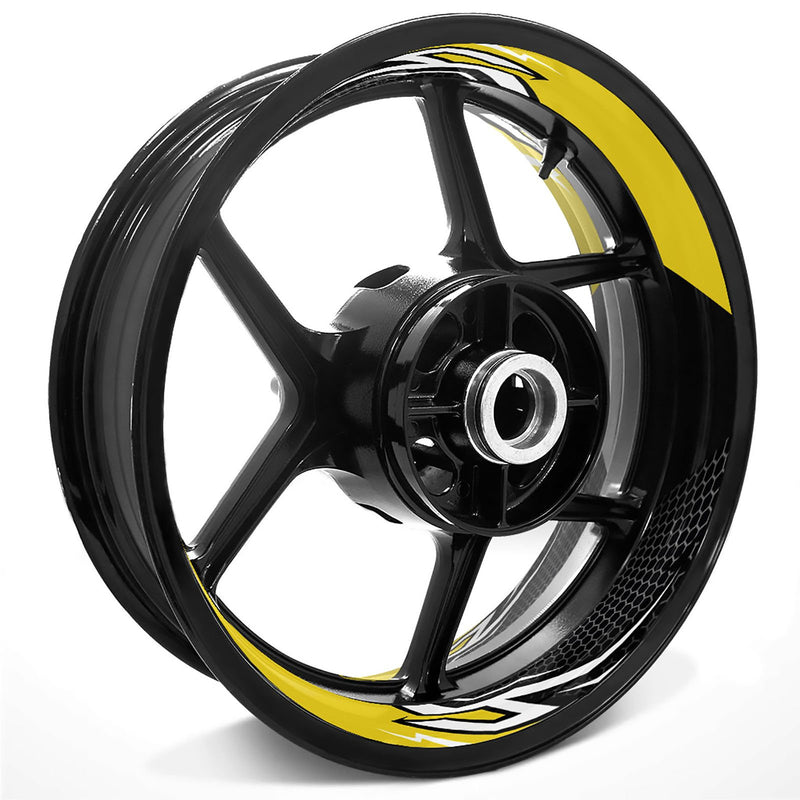 Lightning Flash Pattern Inner Rim Decal Sticker Tape For 17 inch Black Rim - MC Motoparts