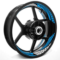 Honeycomb Hexagon Pattern Inner Rim Decal Sticker Tape For 17 inch Black Rim - MC Motoparts