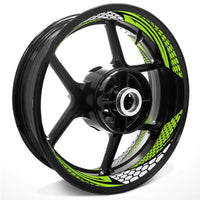 Honeycomb Hexagon Pattern Inner Rim Decal Sticker Tape For 17 inch Black Rim - MC Motoparts