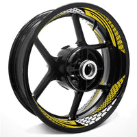 Honeycomb Hexagon Pattern Inner Rim Decal Sticker Tape For 17 inch Black Rim - MC Motoparts